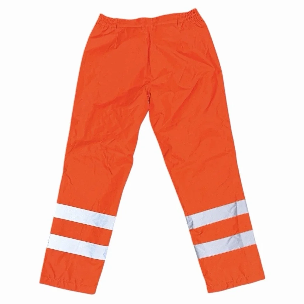 Safety Work Pants Fluorescent Orange Hawke & Co Class 2 high visibility Lined M - Picture 2 of 9